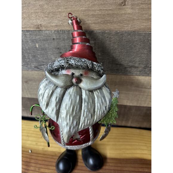 Pier 1 Bobblehead Christmas Santa Claus Tea Light Candle Holder 13” - Picture 2 of 6